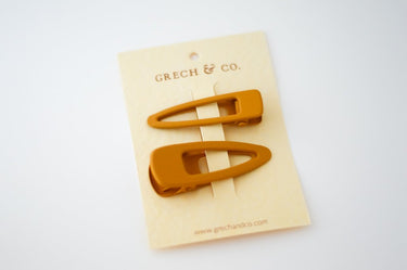Grech & Co. Matte Clip Set, Golden